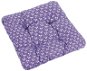 Bellatex Adéla quilted - 40 × 40 cm, quilted - flower on purple - Pillow Seat
