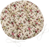 Bellatex Adéla quilted round - diameter 40 cm - summer flower - Pillow Seat