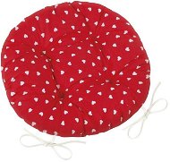 Bellatex Adéla quilted round - diameter 40 cm - hearts - Pillow Seat