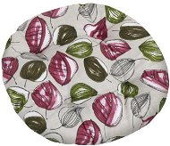 Bellatex BERTA round quilted - diameter 40 cm - leaves - Pillow Seat