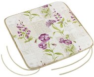 Bellatex EMA plain - 40 × 40 cm, plain - purple flowers - Pillow Seat