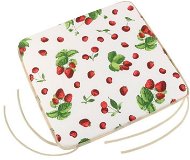 Pillow Seat Bellatex EMA plain - 40 × 40 cm, plain - strawberries and cherries - Sedací polštář