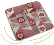 Bellatex EMA plain - 40 × 40 cm, plain - patchwork burgundy - Pillow Seat