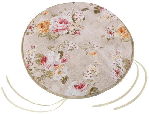 Bellatex EMA round smooth - diameter 40 cm, height of purple 2 cm - bunch of flowers - Pillow Seat - Main image