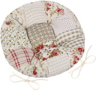 Bellatex EMA round quilted - diameter 40 cm - coloured patchwork - Pillow Seat