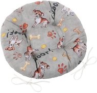 Pillow Seat Bellatex EMA round quilted - diameter 40 cm - dog - Sedací polštář