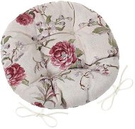 Pillow Seat Bellatex EMA round quilted - diameter 40 cm - rose burgundy - Sedací polštář