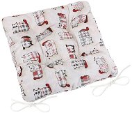 Bellatex EMA quilted - 40 × 40 cm, quilted - red cat - Pillow Seat