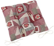 Bellatex EMA quilted - 40 × 40 cm, quilted - patchwork burgundy - Pillow Seat