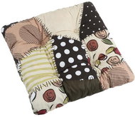 Bellatex GITA quilted - 40 × 40 cm, quilted - brown patchwork - Pillow Seat