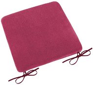 Pillow Seat Bellatex Smooth Korall micro - 40 × 40 cm - burgundy - Sedací polštář