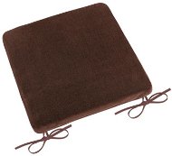 Bellatex Smooth Korall micro - 40 × 40 cm - dark brown - Pillow Seat