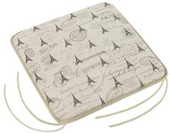 Bellatex IVO plain - 40 × 40 cm, plain - Eiffel Tower - Pillow Seat