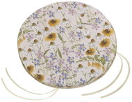 Bellatex IVO round smooth - diameter 40 cm, height of purl 2 cm - chamomile - Pillow Seat