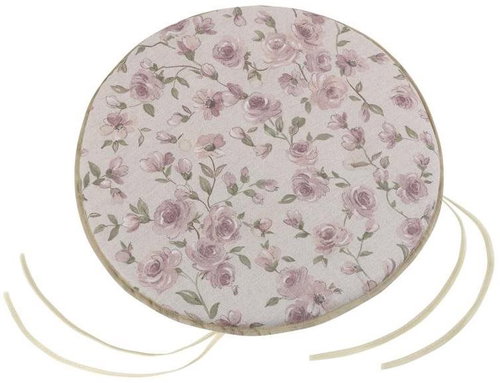 Bellatex IVO round smooth - diameter 40 cm, height of purl 2 cm - lilac rose - Pillow Seat - Main image