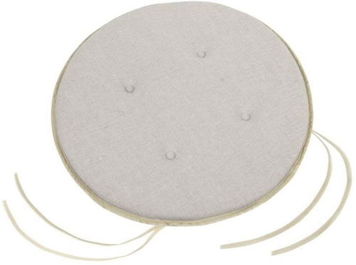 Bellatex IVO kulatý hladký - průměr 40 cm, výška puru 2 cm - Uni režná - Sedací polštář - Hlavní obrázek