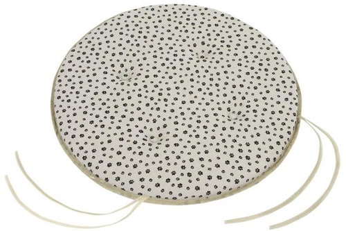 Bellatex IVO round smooth - diameter 40 cm, height of toe 3 cm - paws black - Pillow Seat - Main image