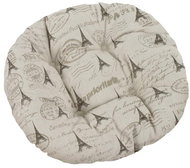 Bellatex IVO round quilted - diameter 40 cm - Eiffel Tower beige - Pillow Seat