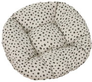 Bellatex IVO round quilted - diameter 40 cm - paws black - Pillow Seat