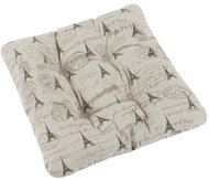 Bellatex IVO quilted - 40 × 40 cm, quilted - Eiffel Tower beige - Pillow Seat