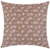 Bellatex ADÉLA - 40 × 40 cm - brown flower - Pillowcase