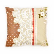 Bellatex Cotton - 40 × 40 cm - coffee flower - Pillowcase