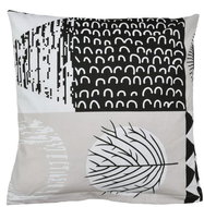 Bellatex Cotton - 40 × 40 cm - patchwork grey and black - Pillowcase