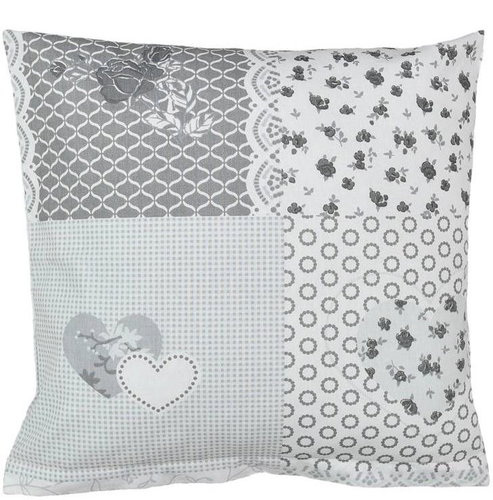 Bellatex Cotton - 40 × 40 cm - heart patchwork - Pillowcase - Main image