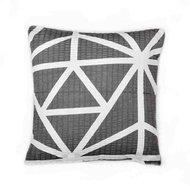Bellatex Cotton - 40 × 40 cm - grey and white geometry - Pillowcase