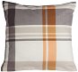 Obliečka na vankúš Bellatex Bavlnená – 40 × 40 cm – sivo-oranžové káro - Povlak na polštář