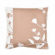 Bellatex Cotton satin - 40 × 40 cm - brown flower - Pillowcase