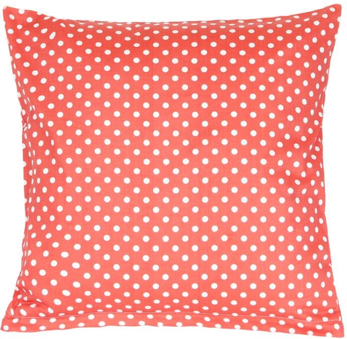 Bellatex pamut szatén párnahuzat, 40×40 cm, pöttyös, piros