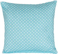 Bellatex Cotton satin - 40 × 40 cm - polka dot turquoise - Pillowcase