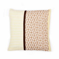 Bellatex Crepe - 40 × 40 cm - beige stripes - Pillowcase