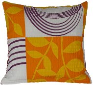 Bellatex Krepový – 40 × 40 cm – oranžový patchwork - Obliečka na vankúš