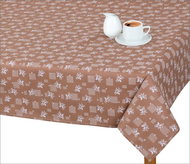 Bellatex Tablecloth ADÉLA - 120 × 140 cm - brown flower - Tablecloth