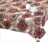 Bellatex Tablecloth ADÉLA - 120 × 140 cm - mandala red - Tablecloth