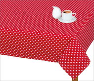 Bellatex Tablecloth ADÉLA - 70 × 70 cm - red hearts - Tablecloth