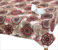 Bellatex Tablecloth ADÉLA - 70 × 70 cm - mandala red - Tablecloth
