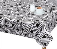 Bellatex Tablecloth ADÉLA - 70 × 70 cm - triangles black - Tablecloth