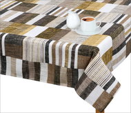Bellatex Tablecloth EMA - 100 × 100 cm - brown-beige tiles - Tablecloth