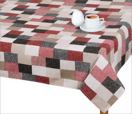 Bellatex Tablecloth EMA - 120 × 140 cm - brick burgundy - Tablecloth