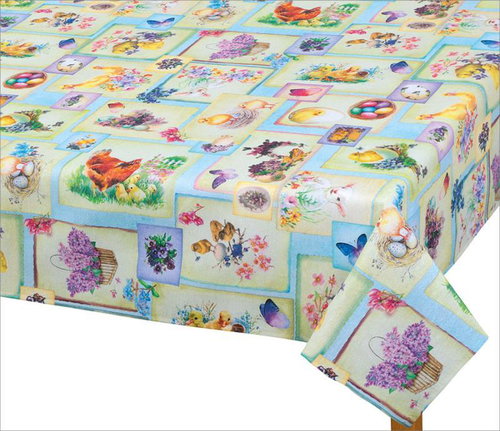 Bellatex Tablecloth EMA - 120 × 140 cm - Easter patchwork - Tablecloth - Main image