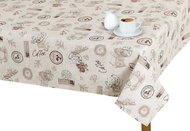 Bellatex Tablecloth EMA - 120 × 160 cm - coffee - Tablecloth