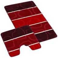 BELLATEX s.r.o. SADA-AVANGARD 60 × 100 + 60 × 50 700/114 červené srdce - Koupelnová předložka