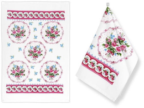BELLATEX s.r.o. Utěrka 209 sada 2ks 40 × 60 květiny - Kuchyňská utěrka - Hlavní obrázek