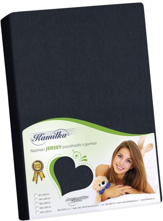 Bellatex J3 Jersey lepedő, 90×200 cm, fekete