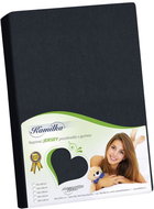 BELLATEX J7 Jersey sheet 180 × 200 cm, black - Bedsheet