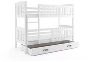 BMS GROUP Bunk bed Kubus - 2 persons with storage space without mattress, white, 80190 - Bed