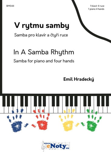 Emil Hradecký: V rytmu samby - 1 klavír 4 ruce - Kniha - Main image